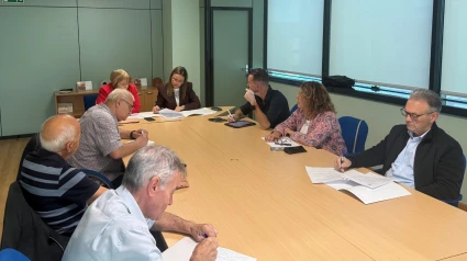 Un momento de la reunión celebrada este miércoles en el Ayuntamiento de Narón