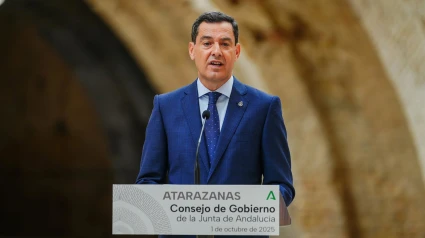El presidente de la Junta de Andalucía, Juanma Moreno