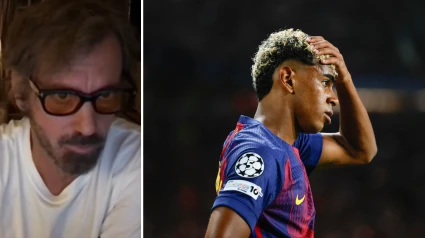 Quique Sánchez Flores y Lamine Yamal