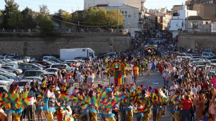 Desfile de carrozas de Lorca en la edición de 2024