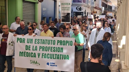 Manifestación médicos Huelva