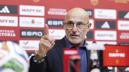 Luis de la Fuente, en la rueda de prensa de este viernes tras dar la lista para los partidos ante Georgia y Bulgaria.