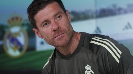 Xabi Alonso, durante la rueda de prensa previa al partido ante el Villarreal.