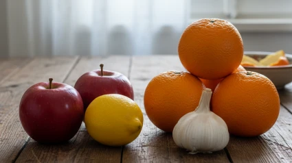 Manzanas, cítricos y ajos, un trío imbatible
