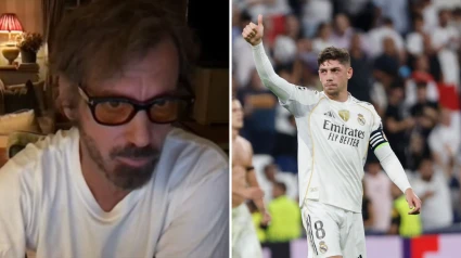 Quique Sánchez Flores y Fede Valverde