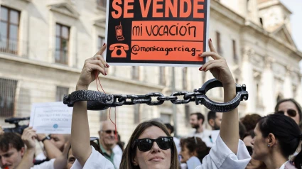 Huelga de médicos, respaldada por el Colegio de Médicos de Valencia, para protestar por la reforma del Estatuto Marco propuesta por el Ministerio de Sanidad