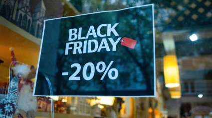 Un anuncio del Black Friday que ofrece un descuento del 20%