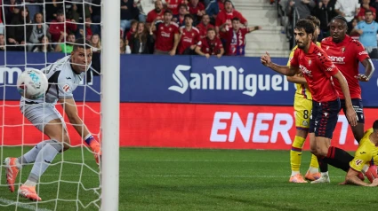 Catena (Osasuna) marca el gol en el descuento ante el Getafe