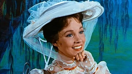 Julie Andrews en su papel de Mary Poppins