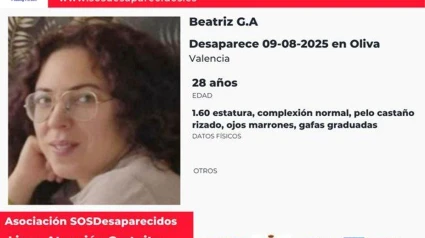 La ficha de desaparición de Beatriz Guijarro