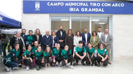 Imagen de la inauguración del nuevo campo de tiro en Narón