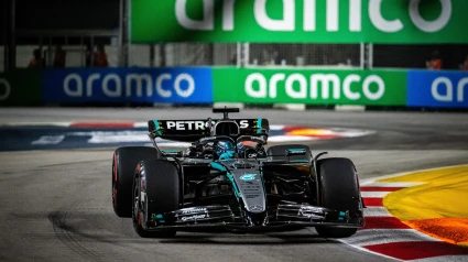 Russell se ha impuesto este domingo en el Gran Premio de Fórmula 1 de Singapur, que dominó por completo.