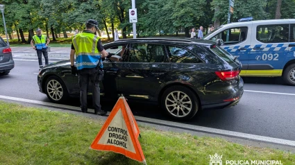 Prueba de alcoholemia en Pamplona