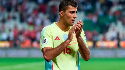 Rodrigo Hernández, en un partido con la selección