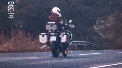 Un motorista de 42 años circulaba a 181 km/h en la N-121 en Bardenas, limitada a 90