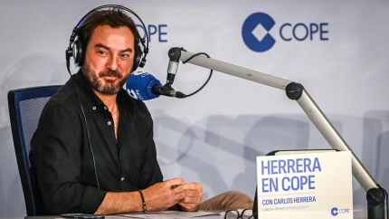 Jorge Bustos en la salida de Herrera en COPE a Santander