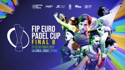 Cartel del Campeonato de Europa de Pádel