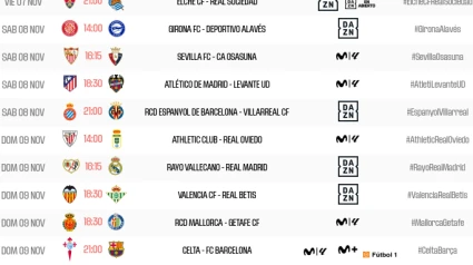 Horarios jornada 12