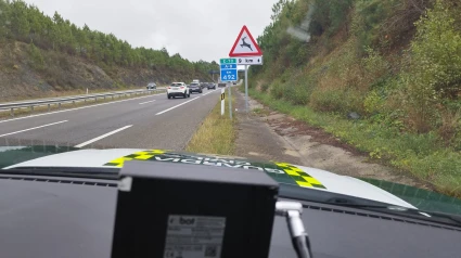 Dispositivo para medir la velocidad de la Guardia Civil