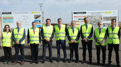 Pedro Sánchez ha visitado las obras del primer tramo de la A-58 que unirá Cáceres y Badajoz