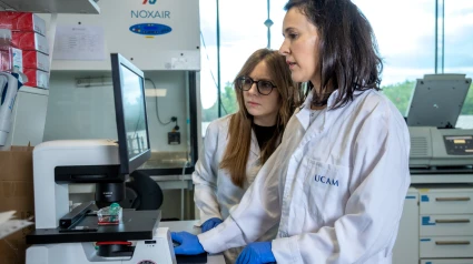 Adriana Ordóñez, en el laboratorio