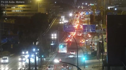 Retenciones en la MA-21 a las 7.51 horas, a consecuencia del corte de la carretera por un accidente mortal