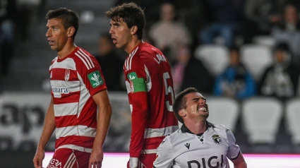 Rubén Alcaraz y Manu Lama en el partido frente al Burgos