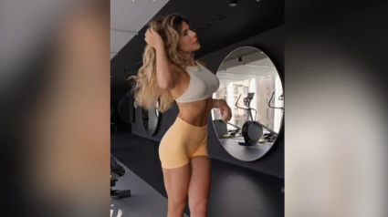 Paula Delgado, en el vídeo de TikTok