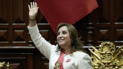 Fotografía de archivo del 28 de julio de 2025 de la ya expresidenta de Perú, Dina Boluarte
