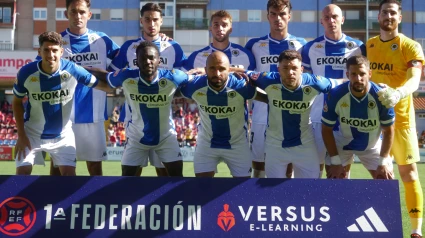 Once inicial del Hércules en el último partido de competición oficial.