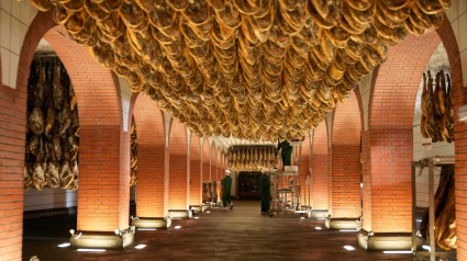 (Foto de ARCHIVO)Imágenes de las bodegas de Jamones Sánchez Romero Carvajal. A 27 de febrero de 2025 en Jabugo, Huelva (Andalucía, España). El consejero visita y recorrer todas las instalaciones de los jamones ibéricos de bellota Sánchez Romero Carvajal (5J)Francisco J. Olmo / Europa Press27/2/2025