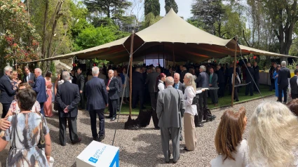 Jardines de la Embajada de España en Buenos Aires en la celebración de la Hispanidad