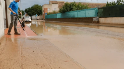 San Javier tras el paso de la borrasca Alice.