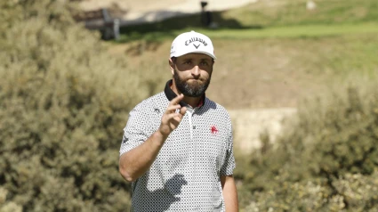 Jon Rahm durante su participación en la tercera jornada del Abierto de España de golf