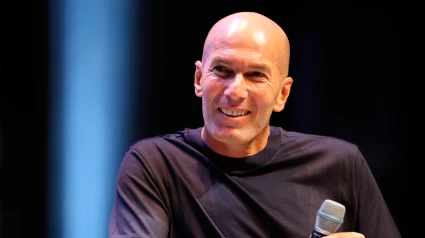 Zinedine Zidane, durante su intervención en el Festival dello Sport de Trento
