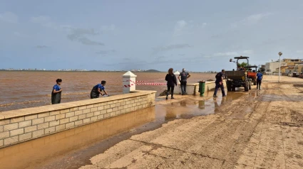 Zona afectada por las lluvias