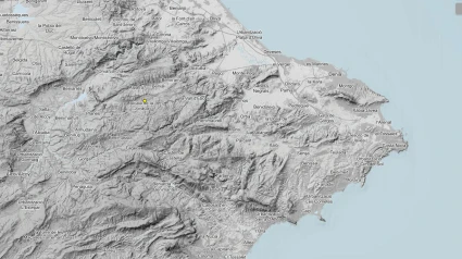 Imagen del mapa de Alcalà de la Jovada, donde se localizó el epicentro del seísmo registrado la madrugada del 12 de octubre