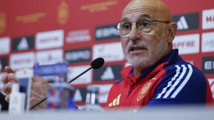 Luis de la Fuente en la previa de la Selección frente a Bulgaria