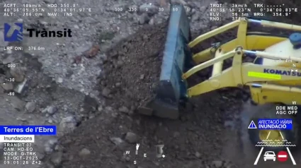 Graves inundaciones en las carreteras del sur de Cataluña