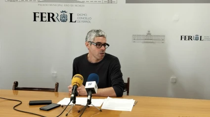 Iván Rivas este martes en el Ayuntamiento de Ferrol
