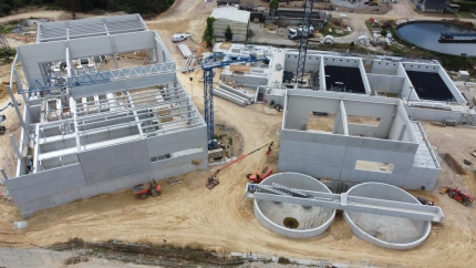 Obras en la EDAR de A Silvouta en Santiago