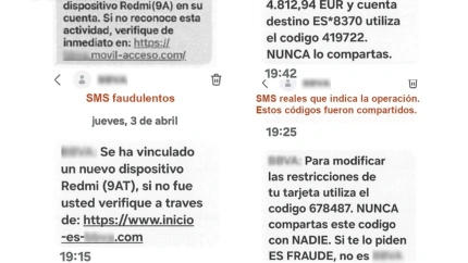 Sms bancarios fraudulentos