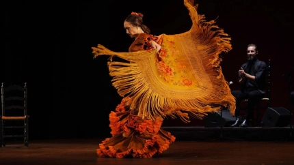 Florencia Oz durante una de sus actuaciones