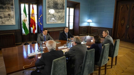 Imagen de la reunión del Gobierno andaluz en el Palacio de San Telmo