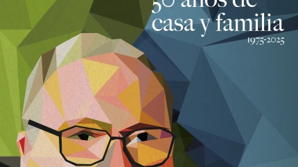 Cartel conmemorativo del 50 Aniversario de los Franciscanos de la Cruz Blanca