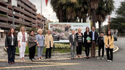 Presentación de la Plaza Barrendain en Beasain, Gipuzkoa