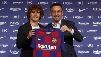 Antoine Griezmann, presentado como jugador del Barcelona el 14 de julio de 2019.