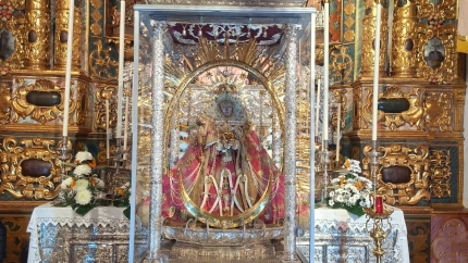 La Virgen de las Nieves, preparada para la peregrinación por toda la isla