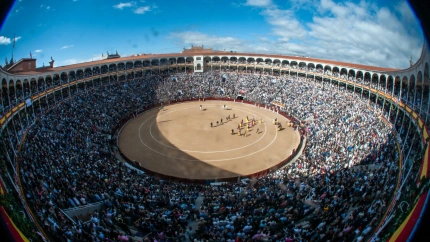 Vista general de la plaza de toros de Las Ventas