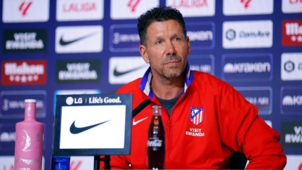 Diego Pablo Simeone, entrenador del Atlético de Madrid